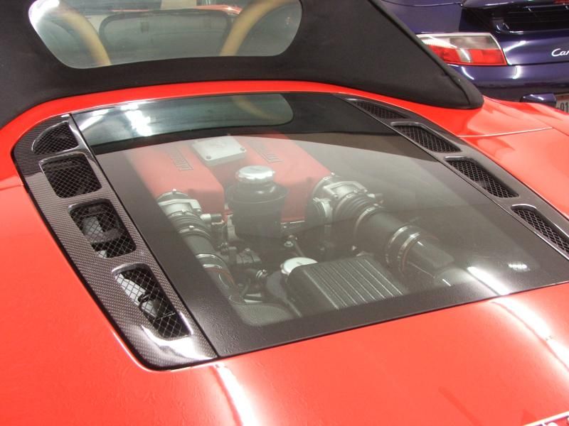 Ferrari 360 Carbon Fiber Rear Window Louvres (CS Style) - SPIDER ONLY