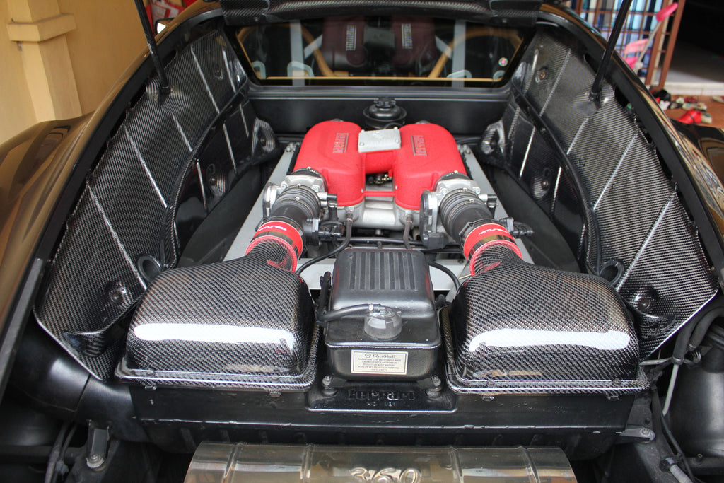 Ferrari 360 Carbon Fiber Engine Bay Panels (OEM Style) -COUPE ONLY