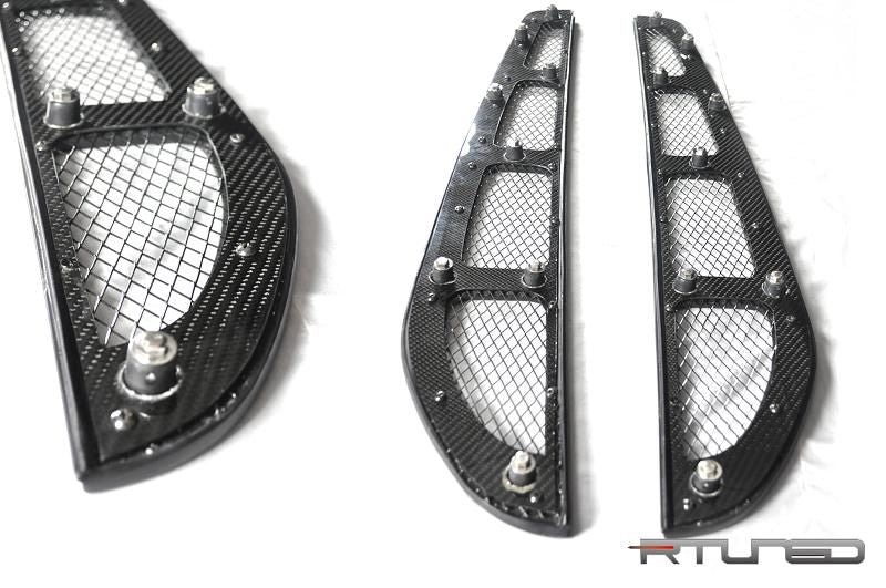 Ferrari 360 Carbon Fiber Rear Window Louvres (CS Style) - SPIDER ONLY