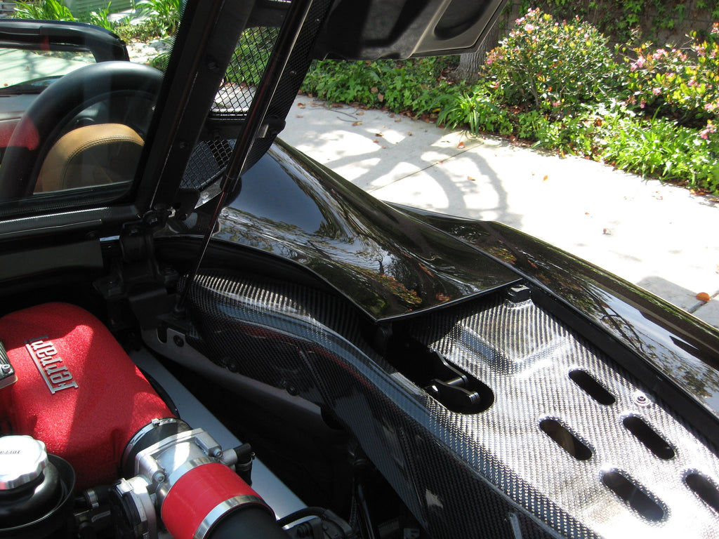 Ferrari 360 Carbon Fiber Engine Bay Panels (OEM Style) - SPIDER ONLY