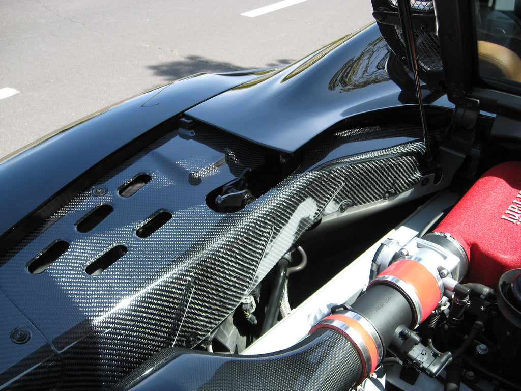 Ferrari 360 Carbon Fiber Engine Bay Panels (OEM Style) - SPIDER ONLY